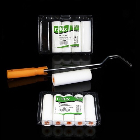 Handle for pore foam roller + 10 replacement parts.