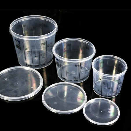 Tasse en plastique pour le Mélange avec Couvercle