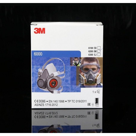Dust mask 3M 6200 for gases and carbon particles