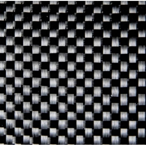 Di carbonio tessuto taffetà GG 200 P 200 g/m2, con una filettatura di fissaggio in poliammide, larghezza 100 cm