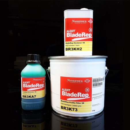 Alexit Bladerep Profile Filler 3K, (20 kg) + Hardener 3K (5 kg) + Ativador 3k Green (1 kg)