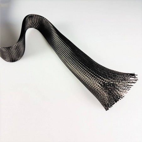 Malha de carbono tubular de 19 mm e 362 g/m2