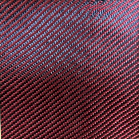 Tejido de poliéster 200 g/m2 Rojo, sarga 2/2, DDc 200 T, ancho 120 cm
