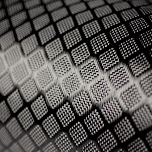 275 g/m2 Plain + Köper Carbon-Gewebe GG-275 V610, 100 cm Breite