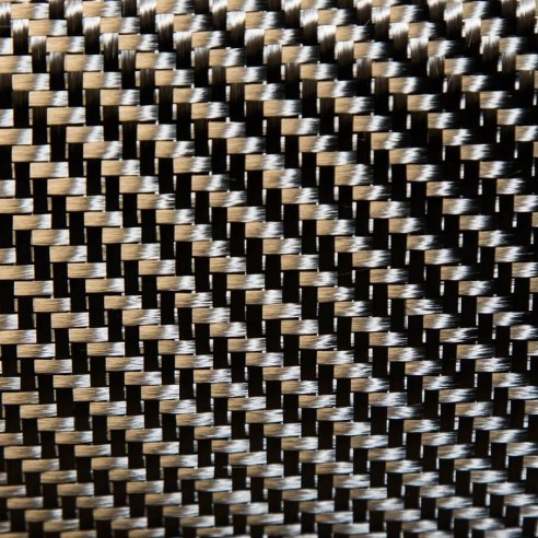 Tissu En Fibre De Carbone 30,5 Cm De Largeur - Tissage 2x2 Sergé 3K Noir, 91 Cm Longueur