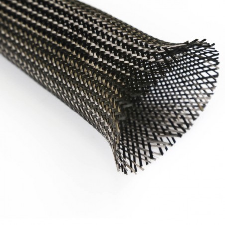Maglia tubolare in carbonio3K di 25 g/m, diametro 45 mm