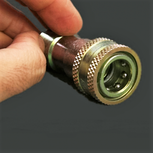 Set stecker-schnell + rückschlagventil für vakuum-anschluss