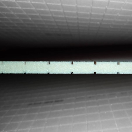 PVC-Hartschaum Divinycell H80 10 GPC2 Gerillt & Gelocht, 10 mm Dicke