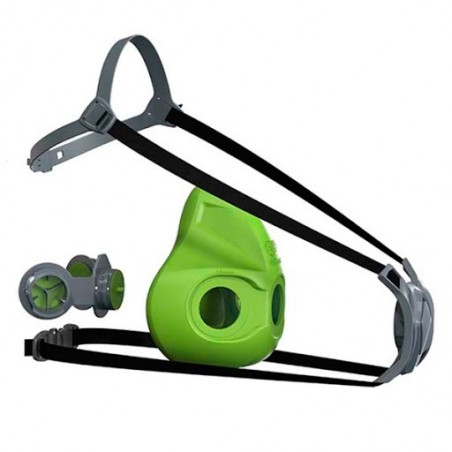 Meia Máscara BLS4000next S b-bloqueio sem filtros, silicone facepiece