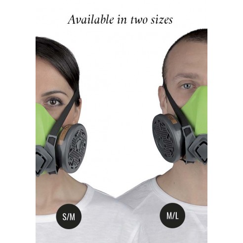 Mezza Maschera BLS4000next S b-lock, senza filtri, facciale in silicone