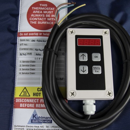 Heizung Decke 0-90°C mit Isolierung