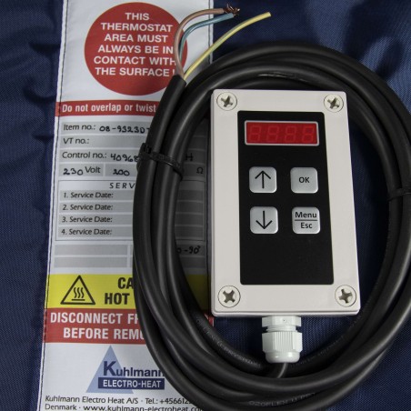 Heizung Decke 0-90°C mit Isolierung