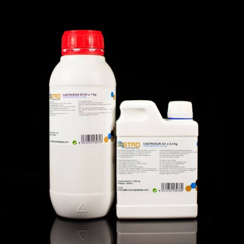 Castropox E7UV Gelcoat Époxy Noir résistant aux UV