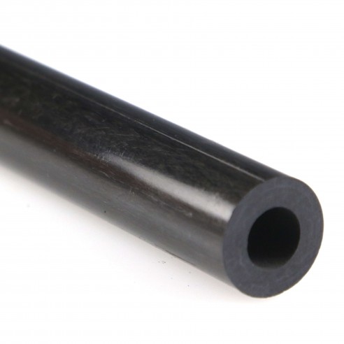 Round Carbon Tube, D. 15 mm, int. 8 mm, thickness 3.5 mm
