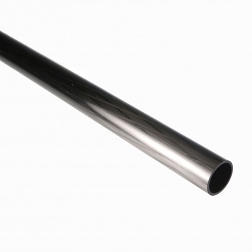 Tubo de Carbono Circular, D. 32 mm, int. 28 mm, espesor 2 mm