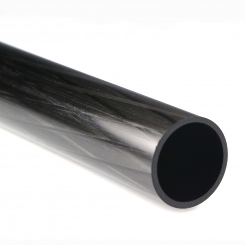 Round Carbon Tube, D. 32 mm, int. 28 mm, thickness 2 mm