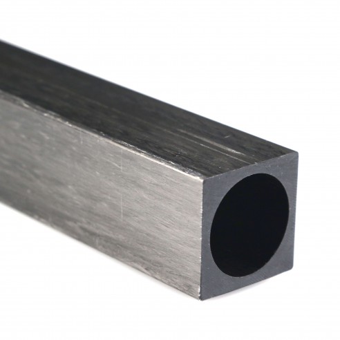 Square Carbon Tube 30 x 30 mm, diameter 25 mm