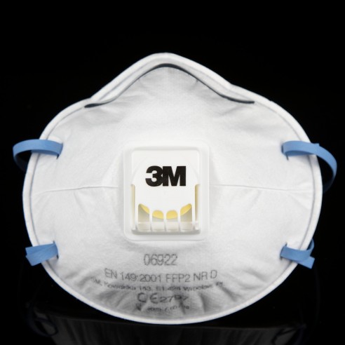 Masque jetable 3M avec valve de protection FFP2