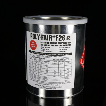 Poly-Fair® F26  Mastic polyester pour modèles de bateaux et réparation