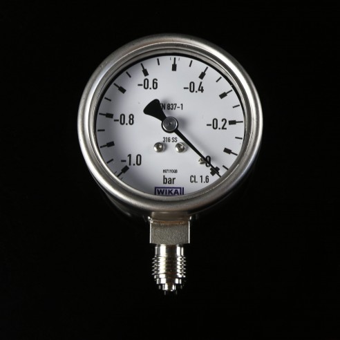 Vacuum gauge - Vacuometer 1/4M DIAM 63mm