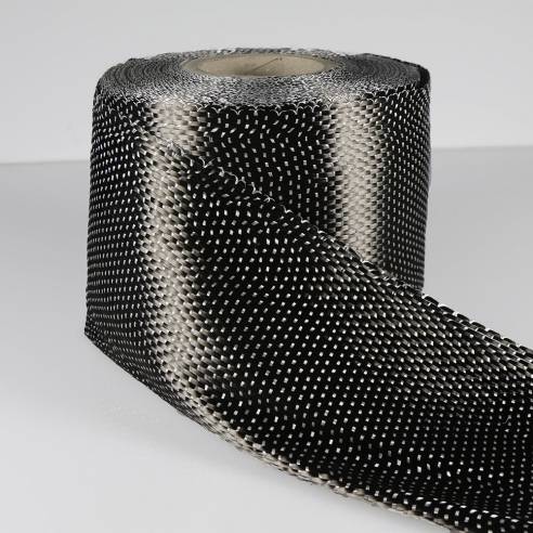 Fita de carbono unidirecional de 12K 334 g/m2, Largura 165 mm