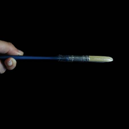 Pennello piatto a doppia tavolozza con manico blu 18