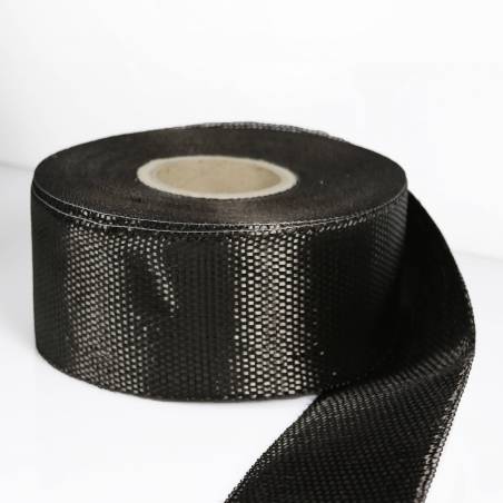 Fita de carbono tafetán de 220 g/m2 (10 cm de largura)
