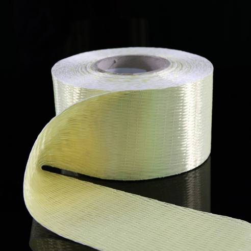 Bande d'Aramide UD UNIK TFX 200, 200 g/m2, 0°, largeur 100 mm