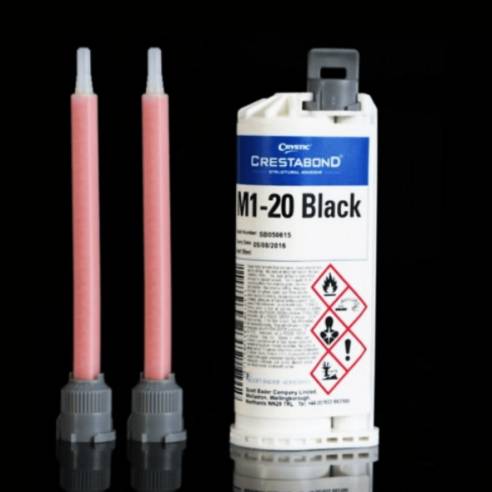 Adesivo Metacrilato Crestabond M1-20 Nero