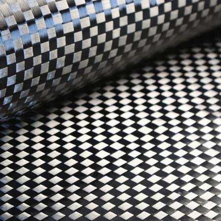 200 gsm Plain Spread Tow Carbon Fabric ST 200 12K, 100 cm width