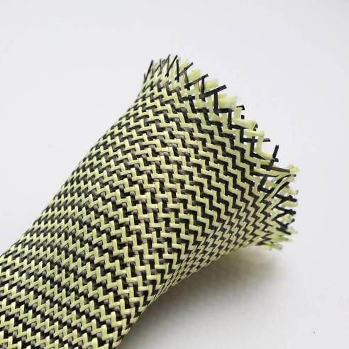 Carbon-Aramid Braided Sleeve 37 g/m