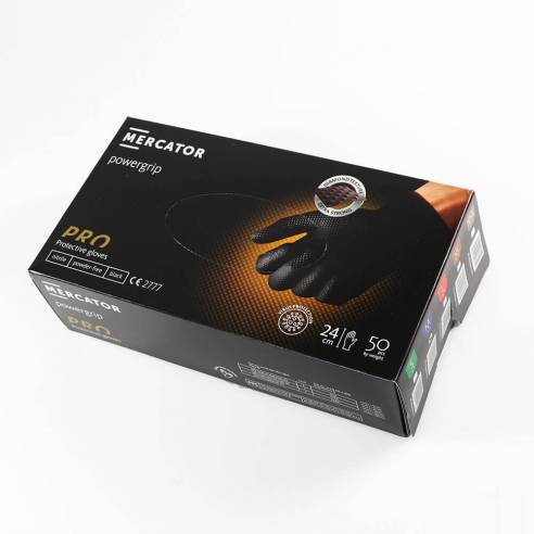 Guantes de Nitrilo Power Grip (50 unidades) - naranja