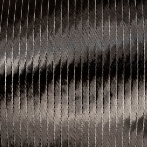 Tessuto di carbonio Biassiale +45°/-45° a 12K e 300 g/m2, 125 cm