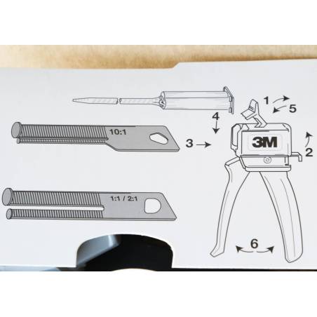 3M™ Scotch-Weld™ EPX™ Applicateur Manuel III 1:1/2:1 + 10:1 pour adhésif DP490 et DP8005 x 50 ml