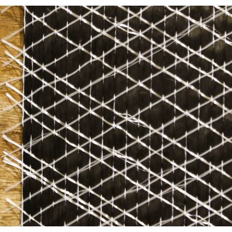 Tissu carbone unidirectionnel (0°) U-C-603 g/m² 50 K, largeur 1230 mm