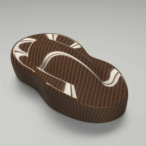 Farbige Carbongewebe Hypetex Oak 260 g/m2, breite 125 cm, twill 3K