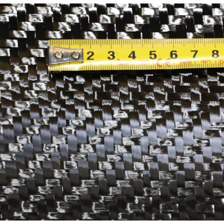 380 gsm Twill 2x2 Carbon Fabric C-WEAVE 380T 12K T700 FOE SPOT, 125 cm wide