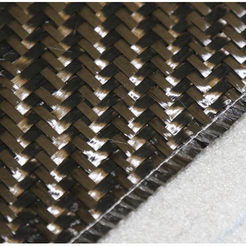 Tejido CARBONO SARGA 2x2 C-WEAVE 380T 12K T700 FOE de 380 g/m² SPOT, ancho 125 cm