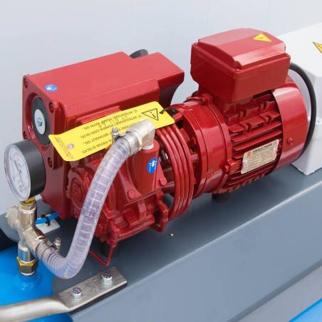 Vacuum equipment 21 m3/h, tank of 100 liters, wheels, and account hours