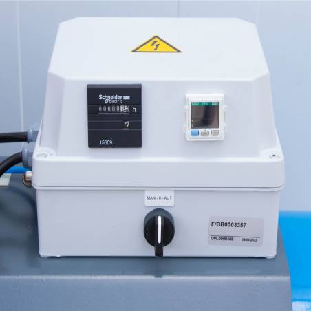 Computer-vakuumpumpe 21 m3/h, tank 100 liter, räder und konto-stunden-rezeption