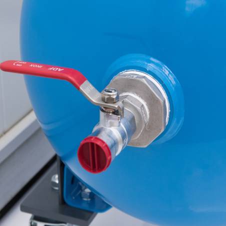 Computer-vakuumpumpe 21 m3/h, tank 100 liter, räder und konto-stunden-rezeption