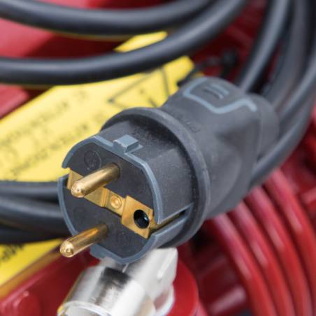 Equipo de vacío de 21 m3/h, tanque de 100 litros, ruedas y cuenta horas