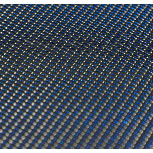 Teçido de Carbono Sarja 300T com Fio Azul