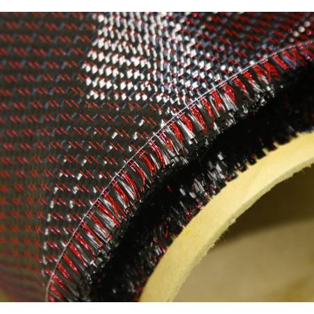 300 g/m2 Köper Carbon-Gewebe 300T Roten Faden