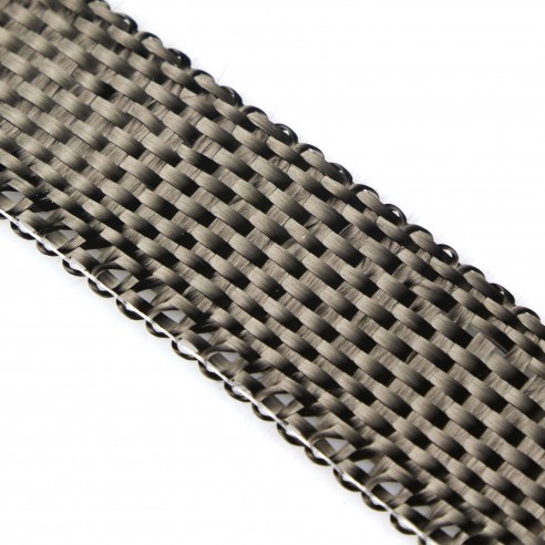 3K 240 gsm Plain Carbon Fiber Tape Taffeta (25 mm wide)