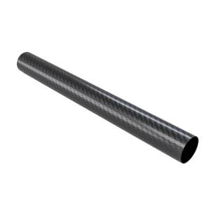 Tubo in carbonio 12 mm / fibra di carbonio trasparente CFK tubo 3K, lunghezza a scelta (1000 mm