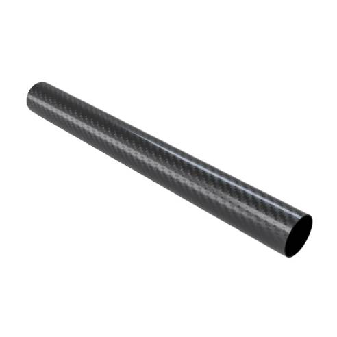 Tuyau en fibre de carbone circulaire, ∅ ext. 40 mm, ∅ int. 36 mm, épaisseur 2 mm (longueur 2010 mm)
