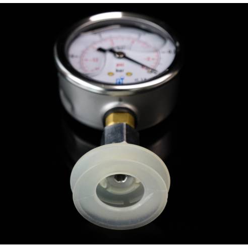 Vuotometro 1/4M DIAM 63mm con ventosa