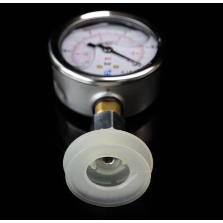 Vacuómetro 1/4M DIAM 63mm con ventosa de succión