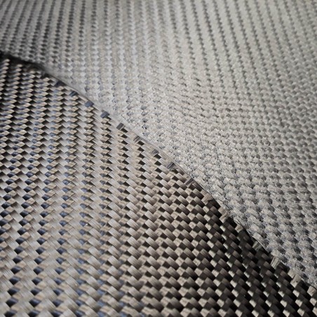 245 g/m2 Carbon-Gewebe 2x2 Twill CWEAVE 245T 3K HS/P09 mit Epoxidfixierung, 125 cm Breite (SPOT)